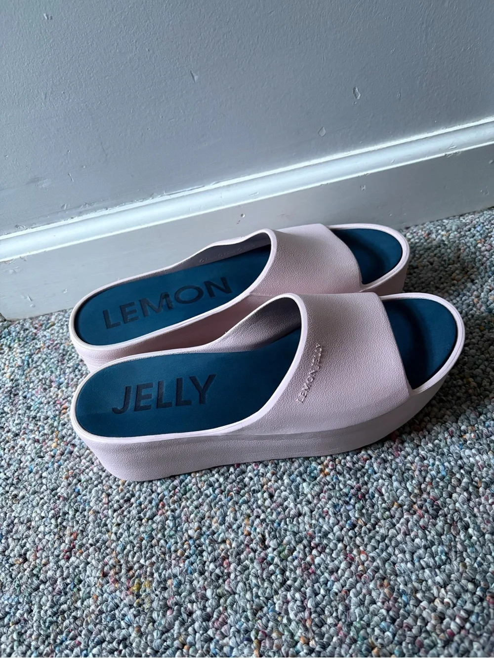 Lemon Jelly Women's Slide Sandals in Light Pink